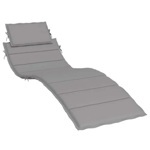 Jastuk za ležaljku sivi 186x58x4 cm od tkanine Oxford - Siva 1 Cijena