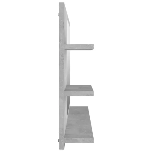 Kupaonsko ogledalo boja betona 90x10,5x45 cm konstruirano drvo - Beton siva Cijena