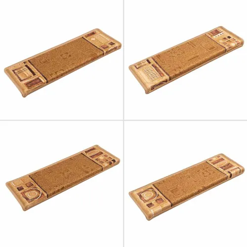 Ljepljivi tepisi za stepenice 15 kom 65x21x4 cm bež - Bež 15 Pravokutno Cijena
