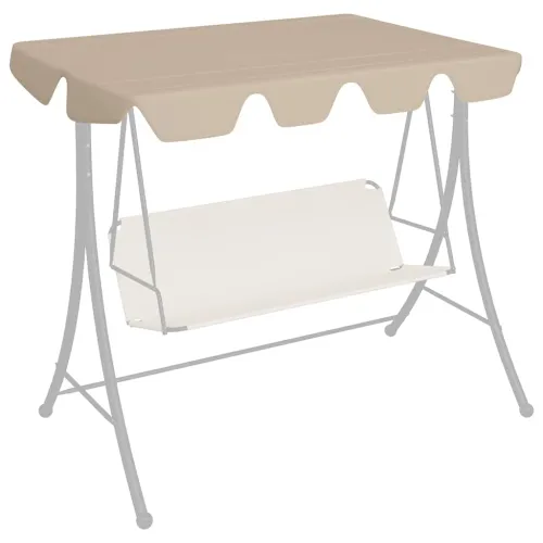 Zamjenski krov za vrtnu ljuljačku bež 150/130 x 105/70 cm - Bež 150/130 x 105/70 cm 1 Bež Cijena