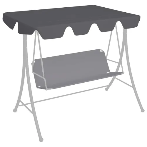 Zamjenski krov za vrtnu ljuljačku antracit 150/130x105/70 cm - Antracit 150/130 x 105/70 cm 1 Antracit Cijena