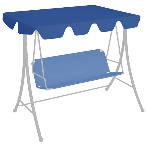 Zamjenski krov za vrtnu ljuljačku plavi 150/130 x 105/70 cm - Plava 150/130 x 105/70 cm 1 Plava Cijena