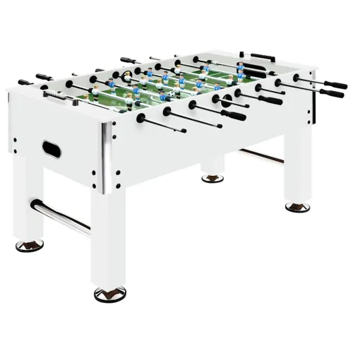Stolni nogomet čelični 60 kg 140 x 74,5 x 87,5 cm bijeli - Bijela Bijela Cijena