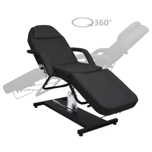 Masažni stol crni 180 x 62 x (87 - 112) cm Cijena