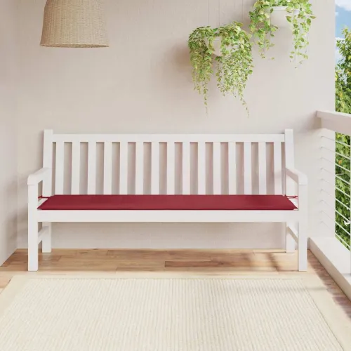 Jastuk za vrtnu klupu boja vina 180 x 50 x 3 cm tkanina Oxford - Boja crnog vina 180 x 50 x 3 cm Cijena