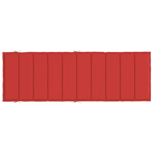 Jastuk za ležaljku crveni 186x58x4 cm od tkanine Oxford - Crvena Cijena