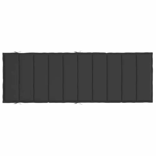 Jastuk za ležaljku crni 186x58x4 cm od tkanine Oxford - Crna Cijena