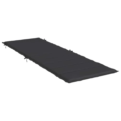 Jastuk za ležaljku crni 186x58x4 cm od tkanine Oxford - Crna Cijena