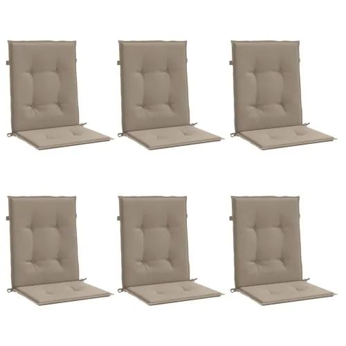 Jastuci za vrtne stolice 6 kom smeđesivi 100x50x3 cm od tkanine - Sivosmeđa 100 x 50 x 3 cm 6 Cijena