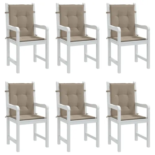 Jastuci za vrtne stolice 6 kom smeđesivi 100x50x3 cm od tkanine - Sivosmeđa 100 x 50 x 3 cm 6 Cijena