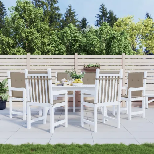 Jastuci za vrtne stolice 6 kom smeđesivi 100x50x3 cm od tkanine - Sivo-smeđa 100 x 50 x 3 cm 6 Sivosmeđa Cijena
