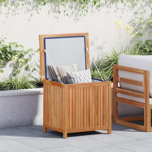Vrtna kutija za pohranu 60 x 50 x 58 cm od masivne tikovine - 60 x 50 x 58 cm 60 x 50 x 58 cm Cijena