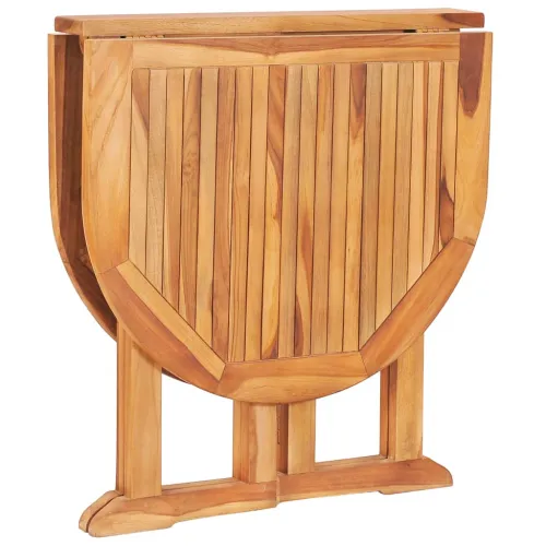 5-dijelni sklopivi vrtni blagovaonski set od masivne tikovine - Za 4 osobe (s naslonom za ruke) Ovalno 120 x 70 x 75 cm Cijena