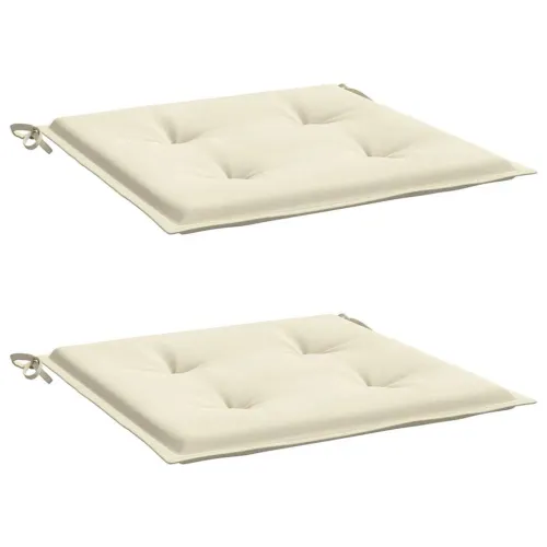 Jastuci za vrtne stolice 2 kom krem 40x40x3 cm od tkanine - Krem 40 x 40 x 3 cm 2 Cijena