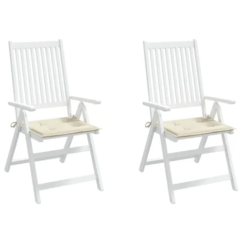 Jastuci za vrtne stolice 2 kom krem 40x40x3 cm od tkanine - Krem 40 x 40 x 3 cm 2 Cijena
