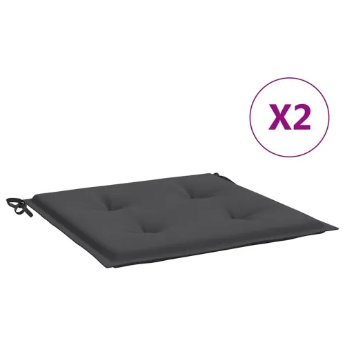 Jastuci za vrtne stolice 2 kom antracit 40x40x3 cm od tkanine - Antracit 40 x 40 x 3 cm 2 Cijena