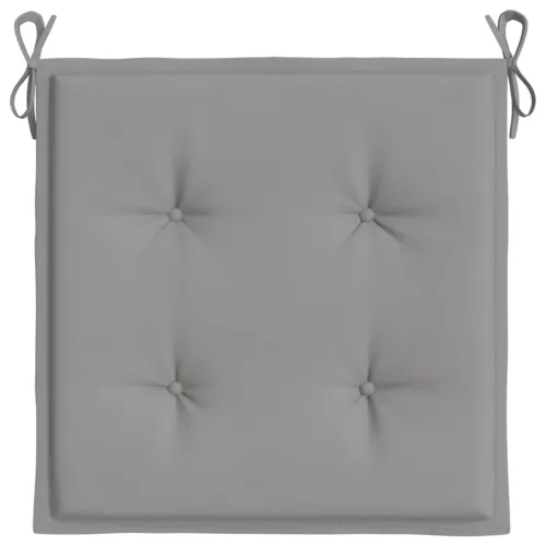 Jastuci za vrtne stolice 4 kom sivi 50 x 50 x 3 cm od tkanine - Siva 50 x 50 x 3 cm 4 Cijena