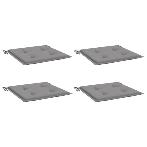 Jastuci za vrtne stolice 4 kom sivi 50 x 50 x 3 cm od tkanine - Siva 50 x 50 x 3 cm 4 Cijena