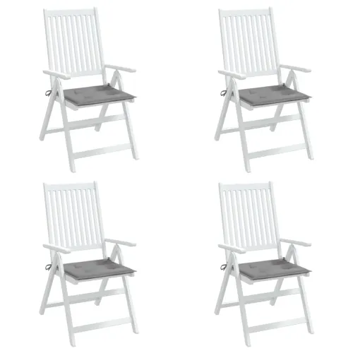 Jastuci za vrtne stolice 4 kom sivi 50 x 50 x 3 cm od tkanine - Siva 50 x 50 x 3 cm 4 Cijena