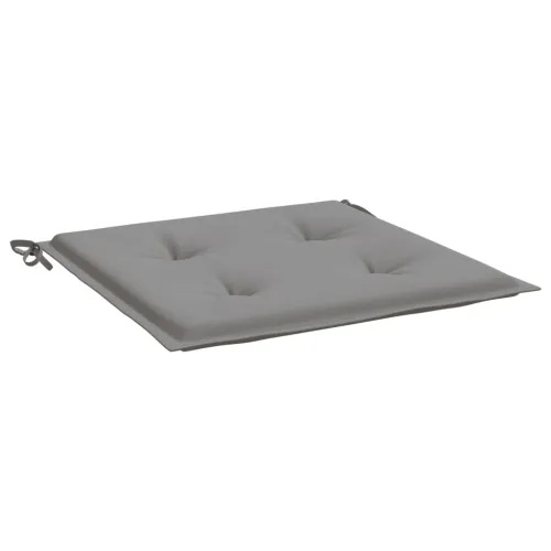 Jastuci za vrtne stolice 4 kom sivi 50 x 50 x 3 cm od tkanine - Siva 50 x 50 x 3 cm 4 Cijena