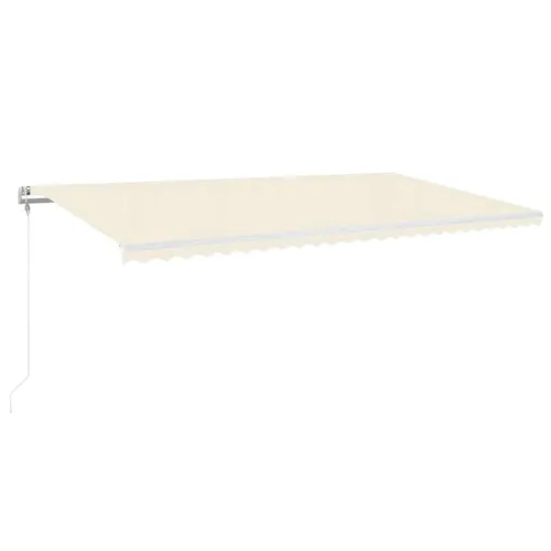 Automatska tenda sa senzorom za vjetar LED 600 x 300 cm krem - Krema 600 x 300 cm s bijelim okvirom Cijena