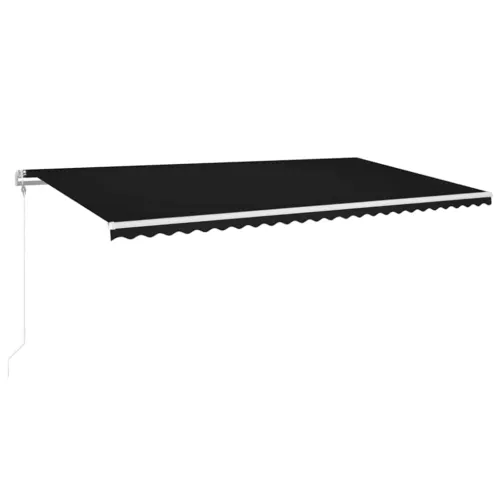 Automatska tenda sa senzorom za vjetar LED 600x300 cm antracit - Antracit 600 x 300 cm s bijelim okvirom Cijena