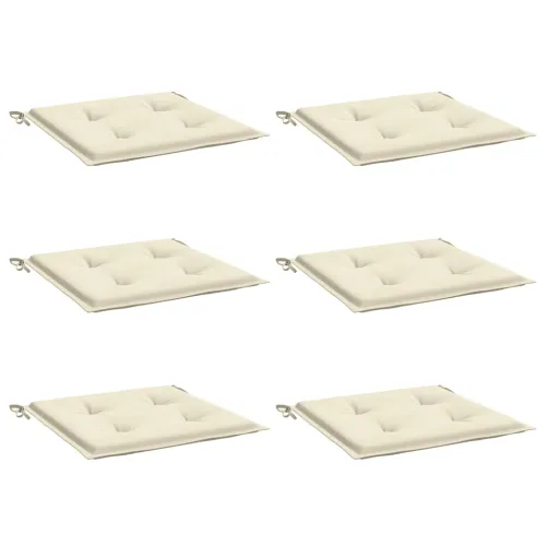Jastuci za vrtne stolice 6 kom krem 50x50x3 cm tkanina Oxford - Krem 50 x 50 x 3 cm 6 Cijena