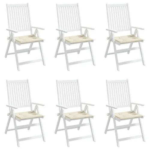 Jastuci za vrtne stolice 6 kom krem 50x50x3 cm tkanina Oxford - Krem 50 x 50 x 3 cm 6 Cijena