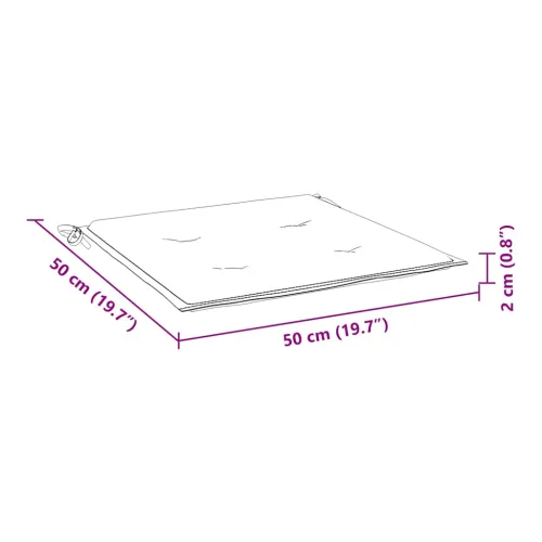 Jastuci za vrtne stolice 6 kom krem 50x50x3 cm tkanina Oxford - Krem 50 x 50 x 3 cm 6 Cijena