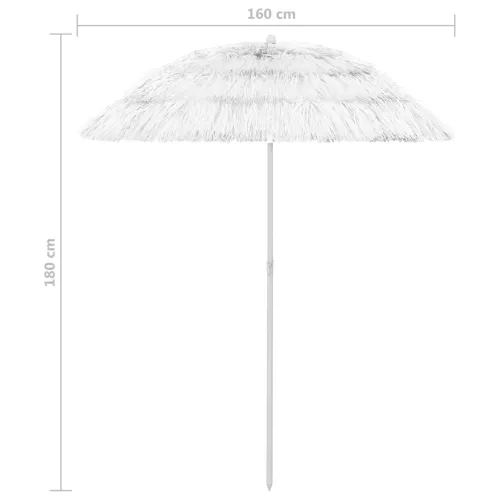 Suncobran za plažu Hawaii bijeli 180 cm - Bijela 180 cm 1 Cijena