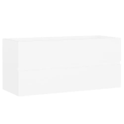 Ormarić za Lavabo - Umivaonik bijeli 100x38,5x45 cm konstruirano drvo - Bijela 100 x 38.5 x 45 cm Cijena