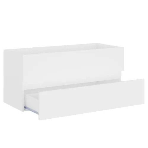 Ormarić za Lavabo - Umivaonik bijeli 100x38,5x45 cm konstruirano drvo - Bijela 100 x 38.5 x 45 cm Cijena