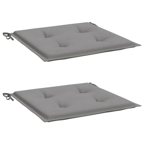 Jastuci za vrtne stolice 2 kom sivi 40x40x3 cm od tkanine - Siva 40 x 40 x 3 cm 2 Cijena