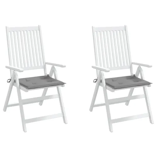 Jastuci za vrtne stolice 2 kom sivi 40x40x3 cm od tkanine - Siva 40 x 40 x 3 cm 2 Cijena