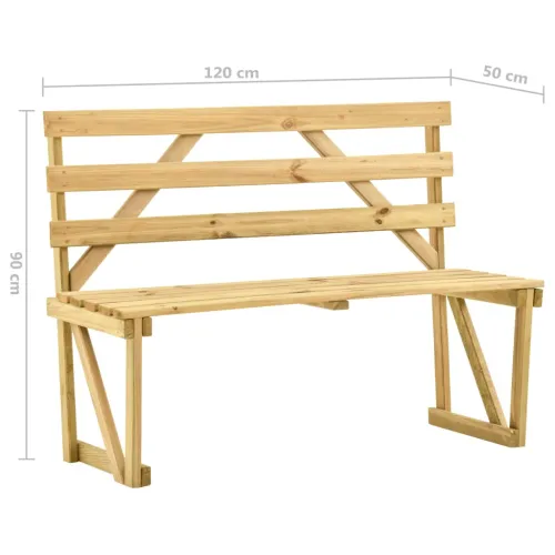 Vrtna klupa 120 cm od impregnirane borovine - 120 cm 1 1 Cijena
