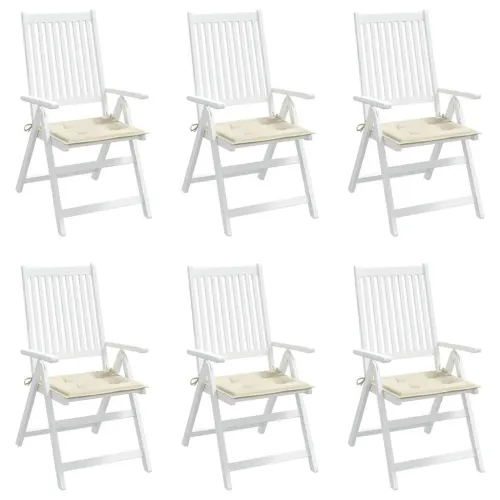 Jastuci za vrtne stolice 6 kom krem 40x40x3 cm od tkanine - Krem 40 x 40 x 3 cm 6 Cijena