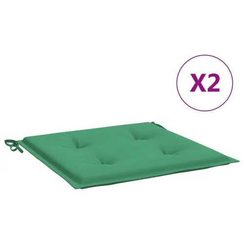 Jastuci za vrtne stolice 2 kom zeleni 40 x 40 x 3 cm od tkanine - Zelena 40 x 40 x 3 cm 2 Cijena