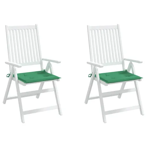 Jastuci za vrtne stolice 2 kom zeleni 40 x 40 x 3 cm od tkanine - Zelena 40 x 40 x 3 cm 2 Cijena
