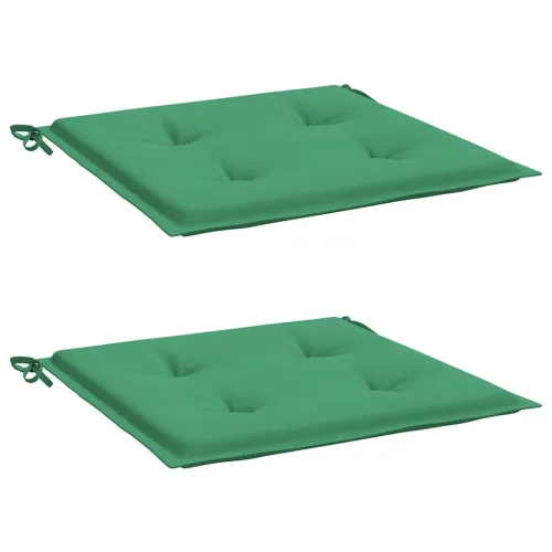 Jastuci za vrtne stolice 2 kom zeleni 40 x 40 x 3 cm od tkanine - Zelena 40 x 40 x 3 cm 2 Cijena