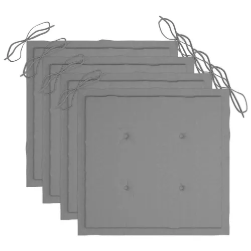 5-dijelni sklopivi vrtni blagovaonski set od bambusa - Siva 40 x 40 x 4 cm Cijena