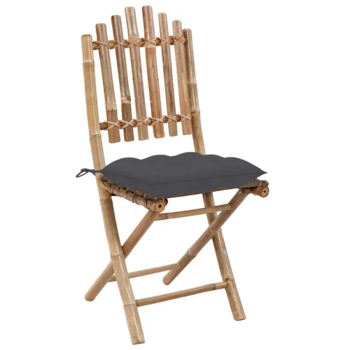 5-dijelni sklopivi vrtni blagovaonski set od bambusa - Antracit 40 x 40 x 7 cm Cijena