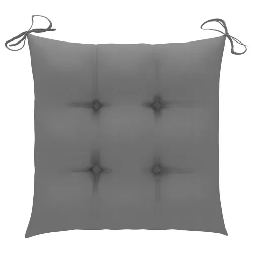 5-dijelni sklopivi vrtni blagovaonski set od bambusa - Siva 40 x 40 x 7 cm Cijena