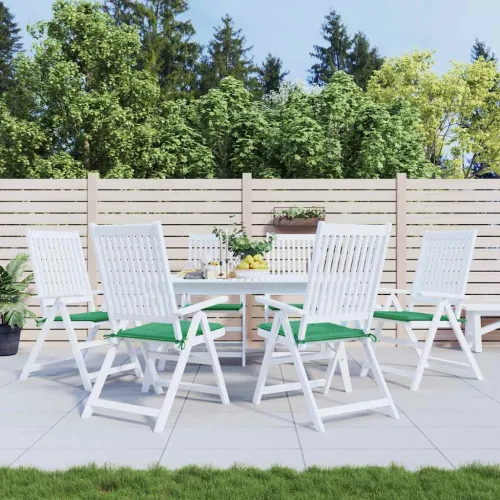 Jastuci za vrtne stolice 6 kom zeleni 40 x 40 x 3 cm od tkanine - Zelena 40 x 40 x 3 cm 6 Zelena Cijena