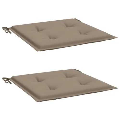 Jastuci za vrtne stolice 2 kom smeđesivi 40x40x3 cm od tkanine - Sivosmeđa 40 x 40 x 3 cm 2 Cijena