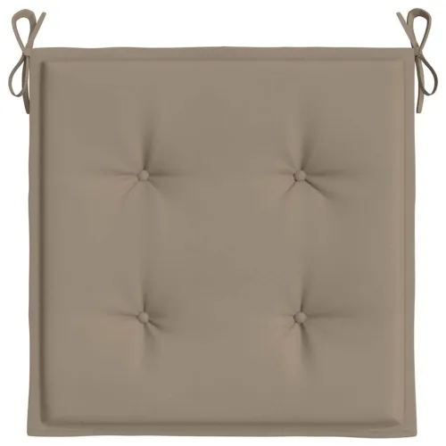 Jastuci za vrtne stolice 6 kom smeđesivi 40x40x3 cm od tkanine - Sivosmeđa 40 x 40 x 3 cm 6 Cijena