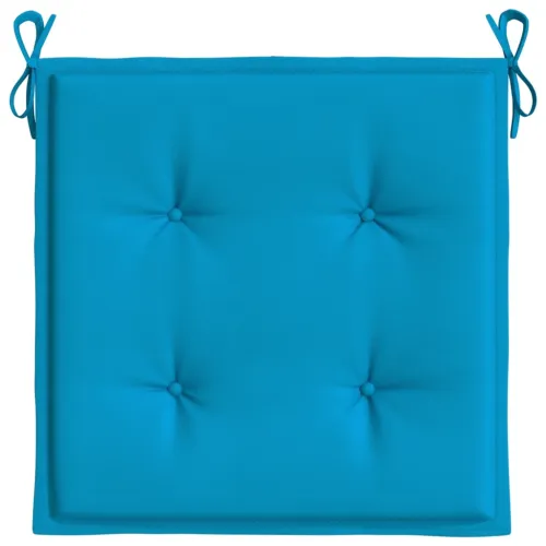 Jastuci za vrtne stolice 4 kom plavi 50 x 50 x 3 cm od tkanine - Plava 50 x 50 x 3 cm 4 Cijena