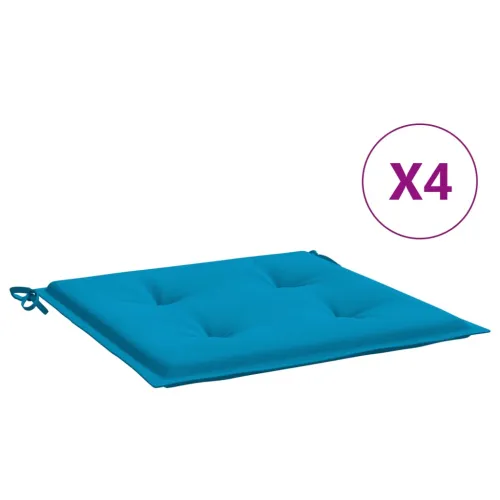 Jastuci za vrtne stolice 4 kom plavi 50 x 50 x 3 cm od tkanine - Plava 50 x 50 x 3 cm 4 Cijena