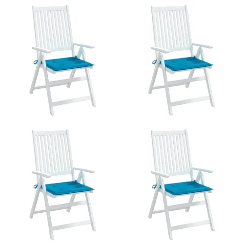 Jastuci za vrtne stolice 4 kom plavi 50 x 50 x 3 cm od tkanine - Plava 50 x 50 x 3 cm 4 Cijena