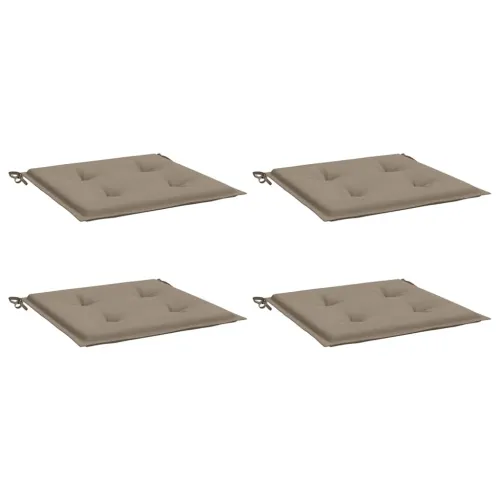 Jastuci za vrtne stolice 4 kom smeđesivi 50x50x3 cm od tkanine - Sivosmeđa 50 x 50 x 3 cm 4 Cijena