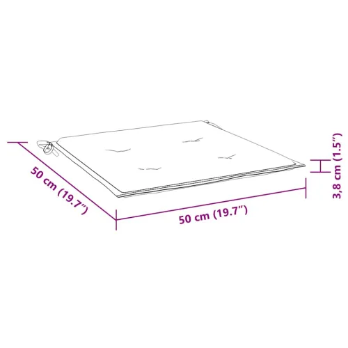 Jastuci za vrtne stolice 4 kom smeđesivi 50x50x3 cm od tkanine - Sivosmeđa 50 x 50 x 3 cm 4 Cijena